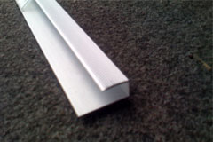 Quick step profile de bordure aluminium 2700mm pour sol 9,5mm